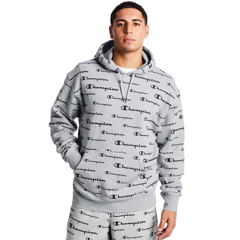 champion graphic logo hoodie pullover