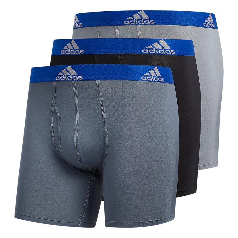 NWT 3 Pair Adidas ClimaLite Performance Stretch Cotton Underwear Men's Size  XL - Morris