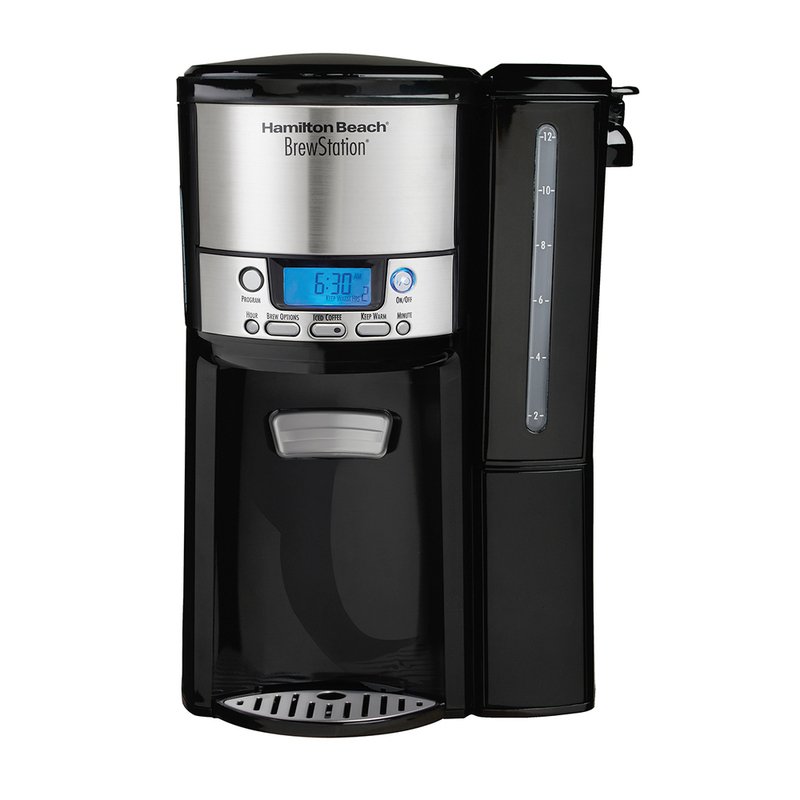 Programmable Coffee Maker, 12 Cups Glass Carafe with Keep Warming Pad, Mid-Brew