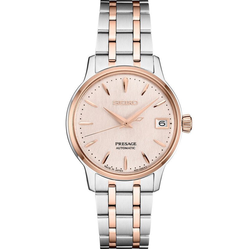 Seiko Women's Seiko Presage Cocktail Time Pink Champagne Automatic Bracelet  Watch | Women's Watches | Accessories - Shop Your Navy Exchange - Official  Site