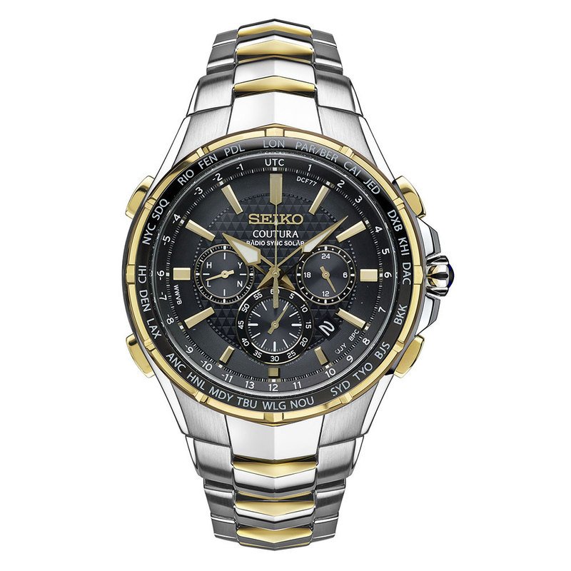 Seiko Men's Coutura Solar Radio Sync Bracelet Watch | Men's Watches |  Accessories - Shop Your Navy Exchange - Official Site