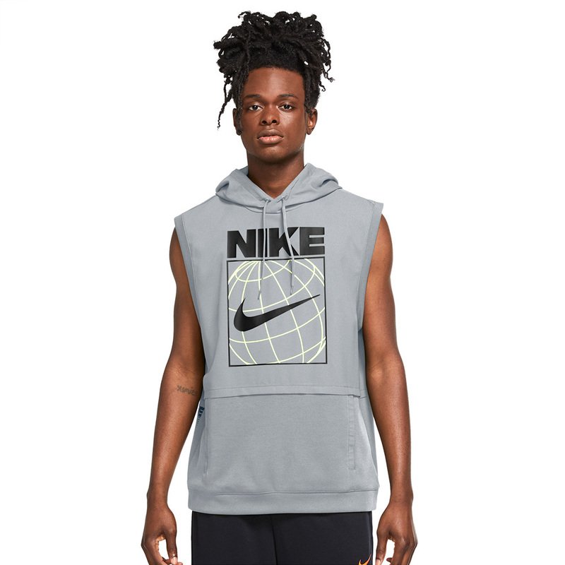 nike dry sleeveless hoodie