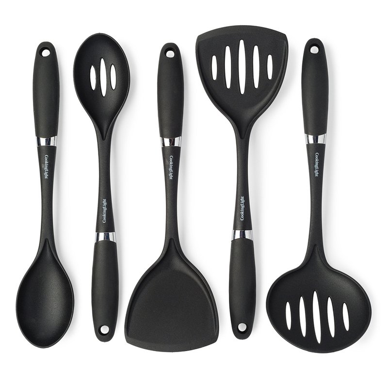 Cooking Light Classic Nylon Turner, Slotted Spatula, Black