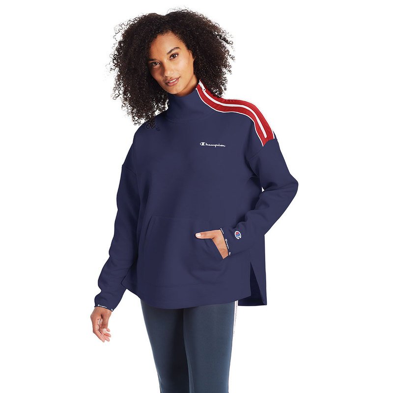 essentials black half zip pullover