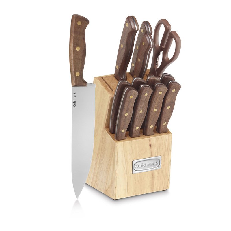 Cuisinart Triple Rivet Walnut 15-piece Block Set