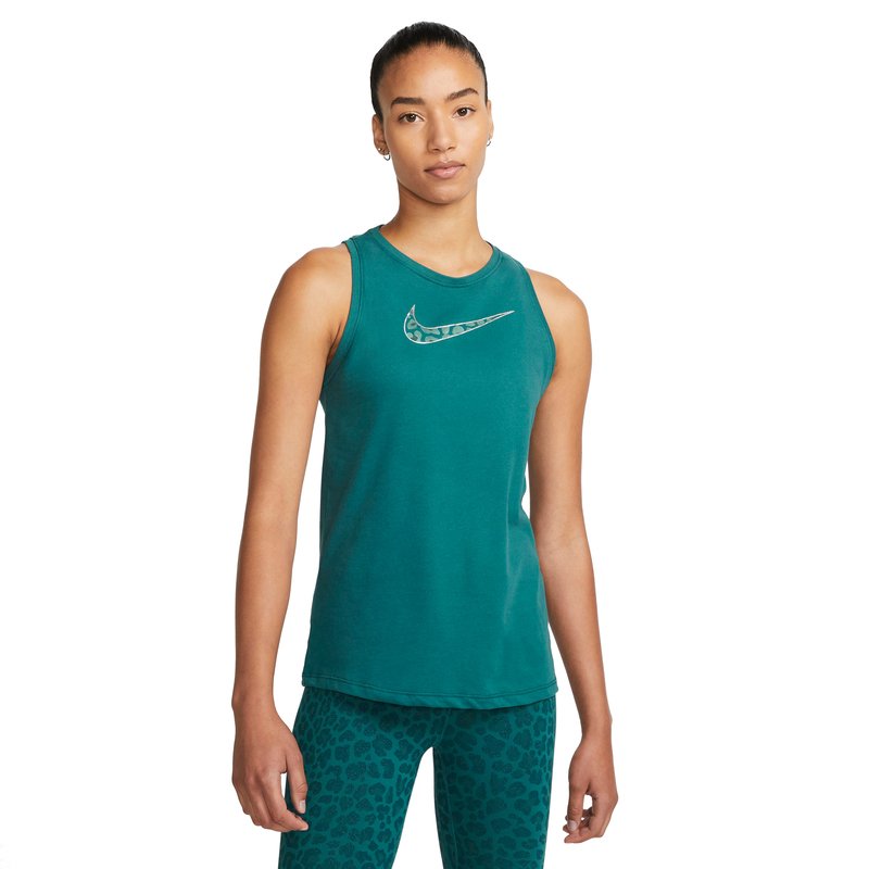 Nike Women s Dri fit Leopard Swoosh Tank Active Tanks Sleeveless Tops Women s Shop Your Navy Exchange Official Site