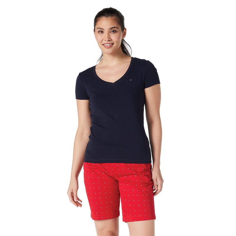 Tommy Hilfiger Women s Anchor 9 Shorts Women s Casual Shorts Skirts Apparel Shop Your Navy Exchange Official Site