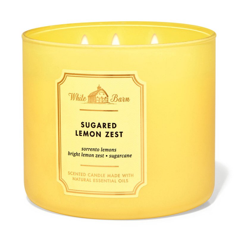 Lemon Gold Foiled Labels, Candle stickers