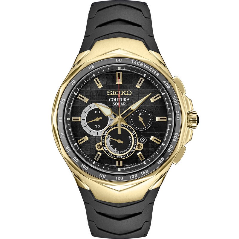 Seiko Coutura Men's Solar Chronograph Silicone Watch | Men's Watches |  Accessories - Shop Your Navy Exchange - Official Site