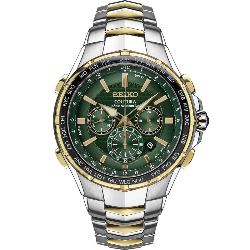 Seiko Coutura Men's Solar Radio Sync Bracelet Watch | Men's Watches |  Accessories - Shop Your Navy Exchange - Official Site