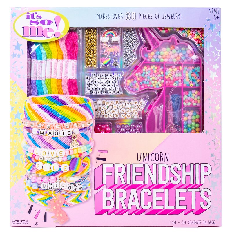 Set of 6 Unicorn Rainbow Bracelets, Little Girl Animal Bracelets, Teens  Kids Unicorn Pendant Beaded Bracelet Girl Party Favor Pretend Play Bracelet  