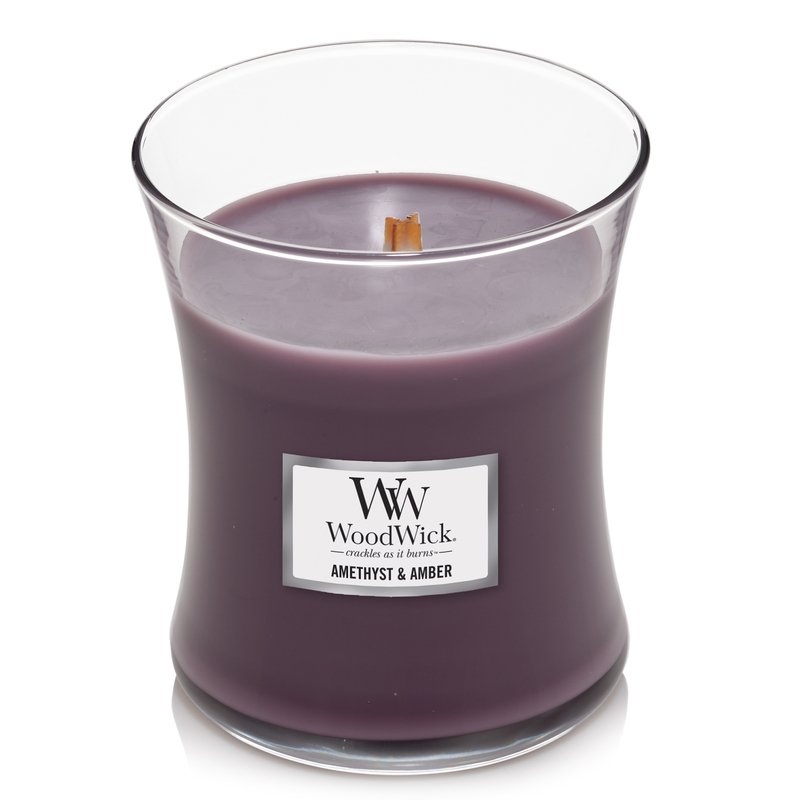 Woodwick Amythyst And Amber 10oz Medium Candle