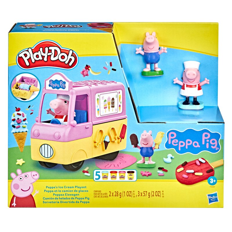 Peppa Pig Family Ice Cream Fun 3 Inch Figures 4 pack