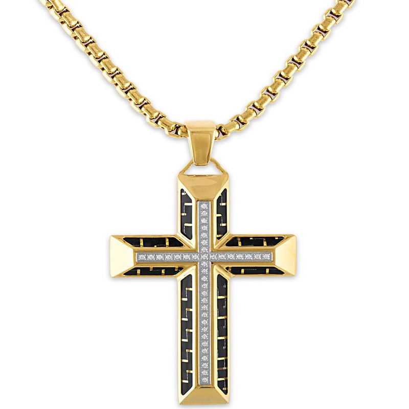 Esquire Men's Diamond Cross Pendant Necklace | Men's Necklaces |  Accessories - Shop Your Navy Exchange - Official Site