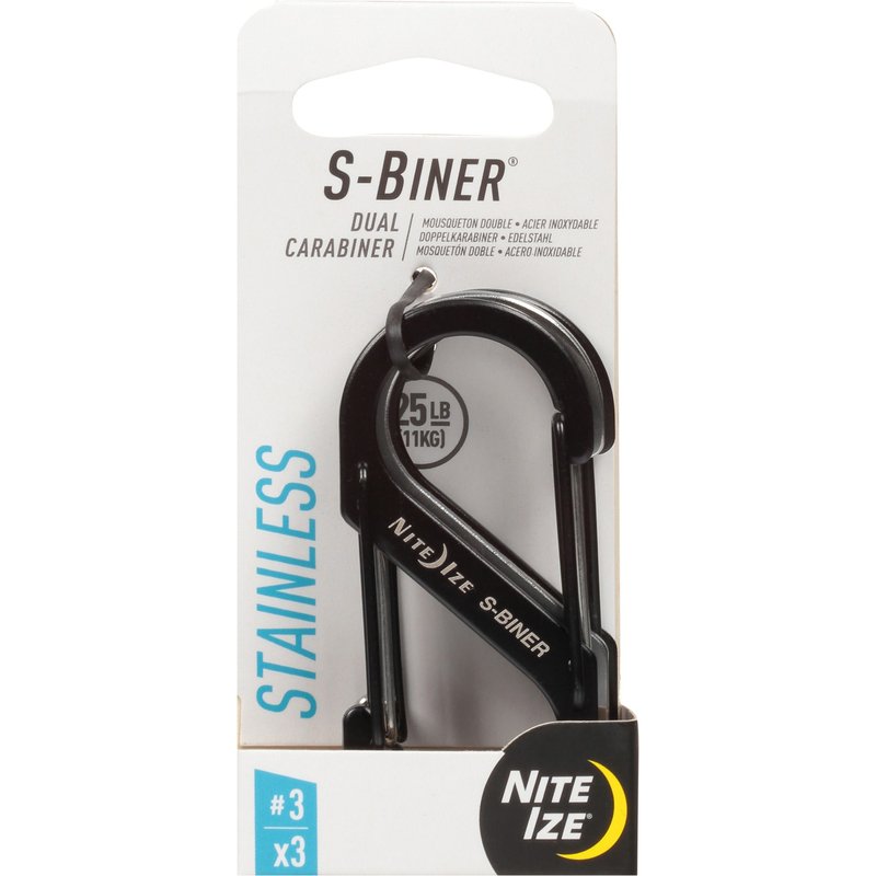 Nite Ize S-biner Dual Carabiner 3 3pk, Tactical Accessories