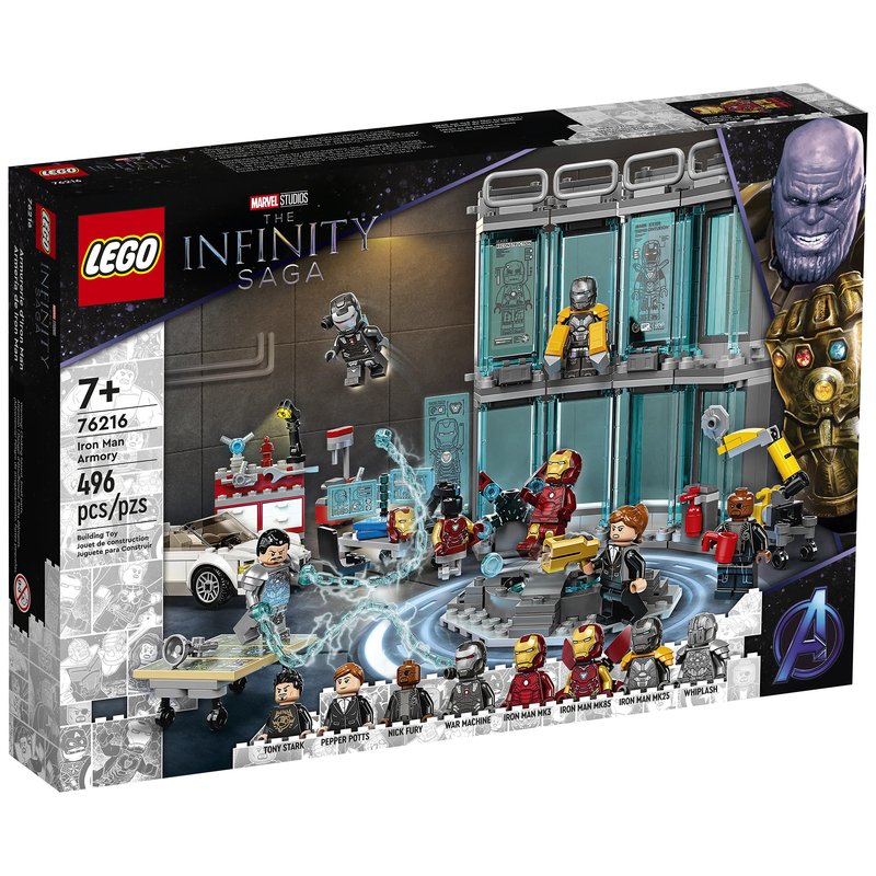 Lego Marvel Iron Man Infinity Saga Armory Set (76216), Building Sets &  Kits