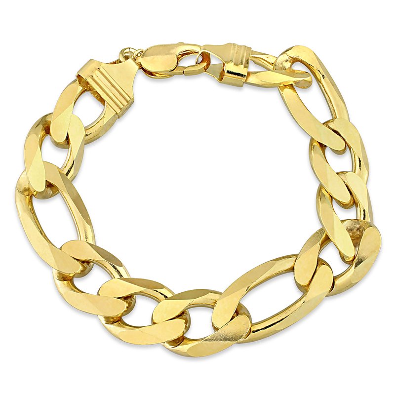 5MM 18k Gold Authentic 925 Sterling silver Figaro Chain Wrist bracelets  FINE Jewelry tlS193 - AliExpress