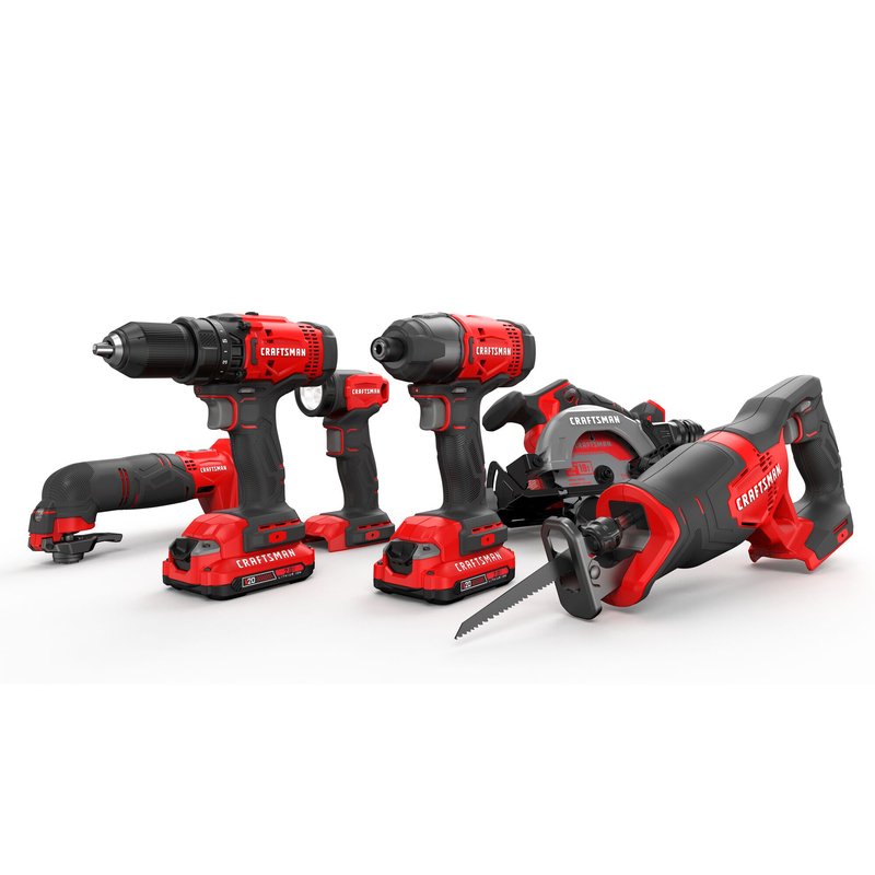 Craftsman 20-volt Max Power 6-tool Combo Kit With Soft Case Tools  General Hardware Shop Your Navy Exchange Official Site