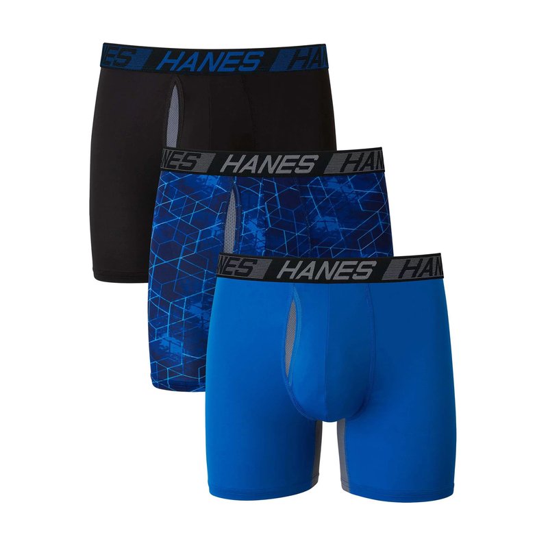 Hanes Men's X-temp Total Support Pouch 3-pack Boxer Briefs, Men's Underwear