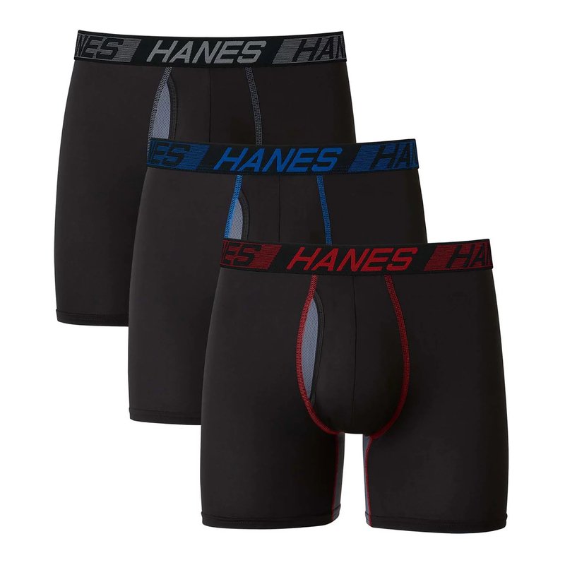 Hanes Men's X-temp Total Support Pouch Core 3-pack Boxer Briefs