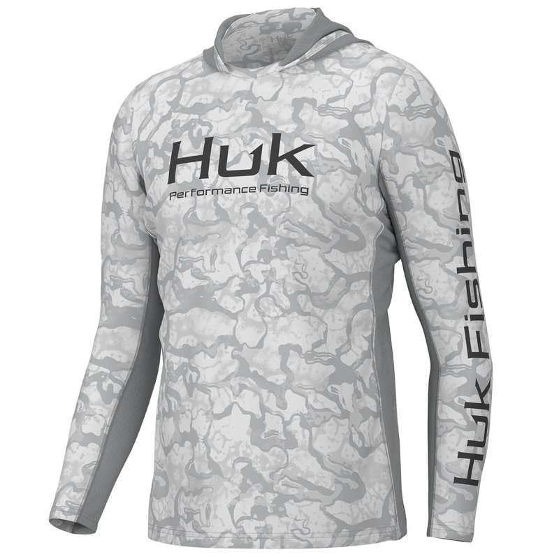 Huk Mens Icon X Inside Reef Pullover Knit Long Sleeve Hoodie