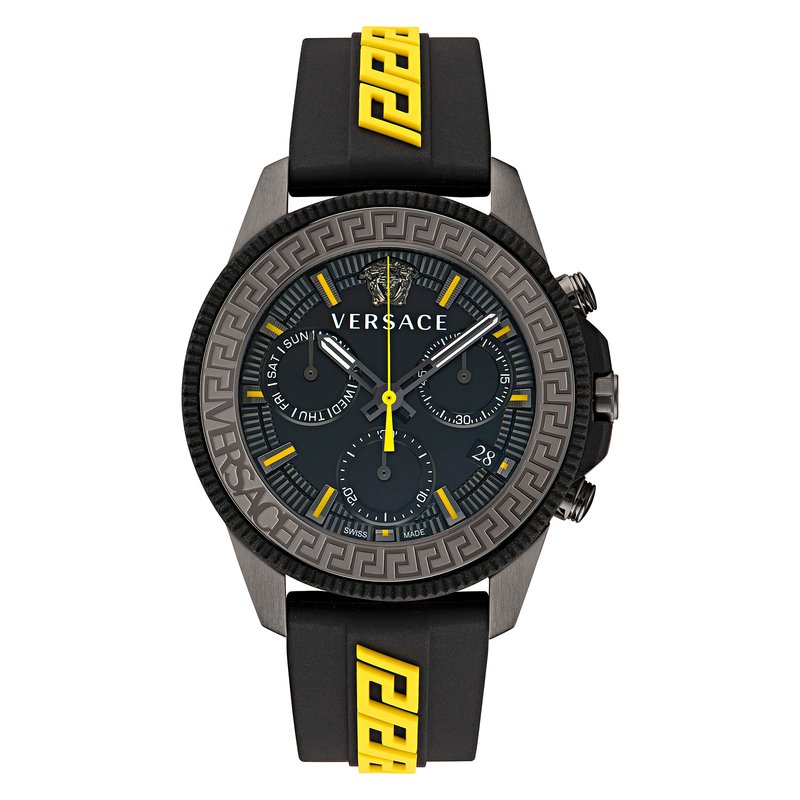 Versace Mens Greca Action Chrono Silicone Watch | Men's Watches