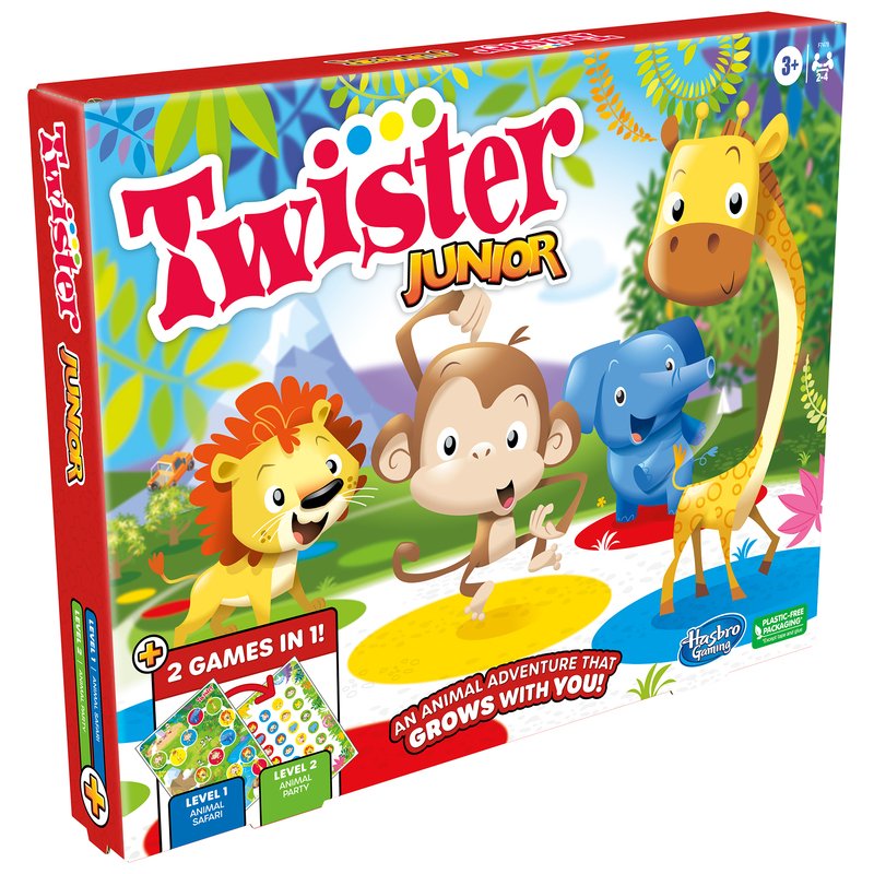 Hasbro Twister Party Classic Board Game for 2 or More Players,Indoor and  Outdoor Game for Kids 6 and Up,Packaging May Vary