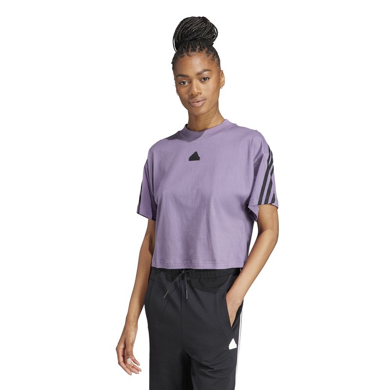 Adidas online stripe tee