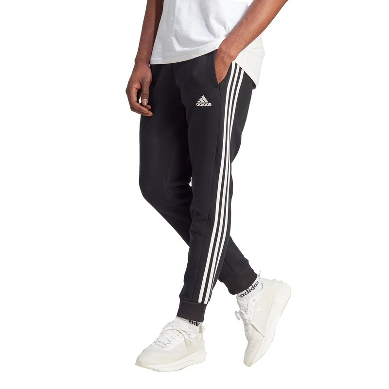 Adidas three deals stripe fleece pants
