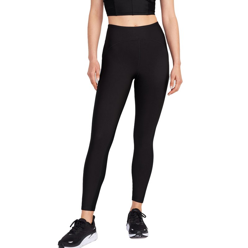 Old Navy Women's Powersoft High Rise Rib Mixing 7/8 Leggings, Women's Active  Leggings & Tights