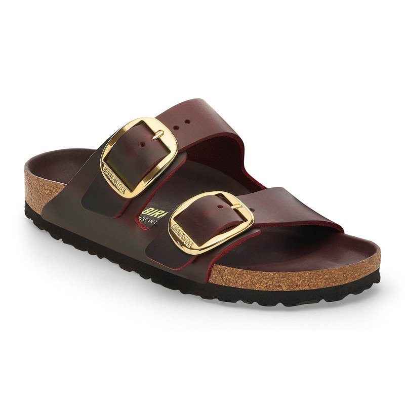 Birkenstock Women s Arizona Big Buckle Oiled Leather Sandal Casual Flat Sandals Shoes Shop Your Navy Exchange Official Site