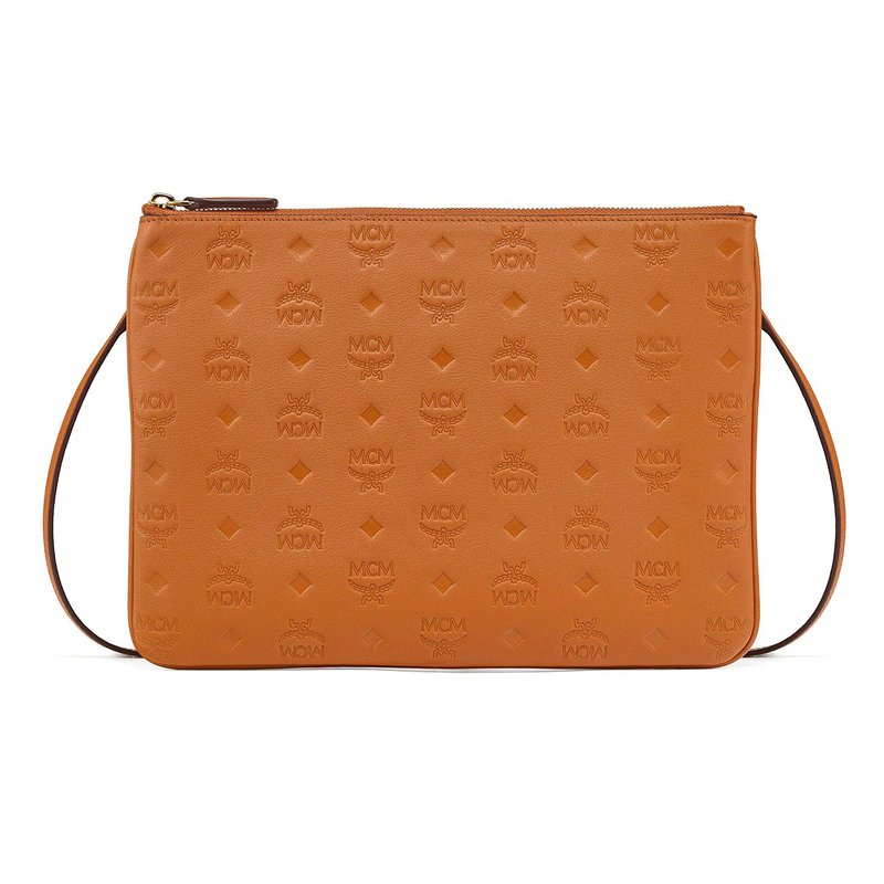 Mcm Monogram Leather Aren Crossbody Pouch | Crossbody & Messenger