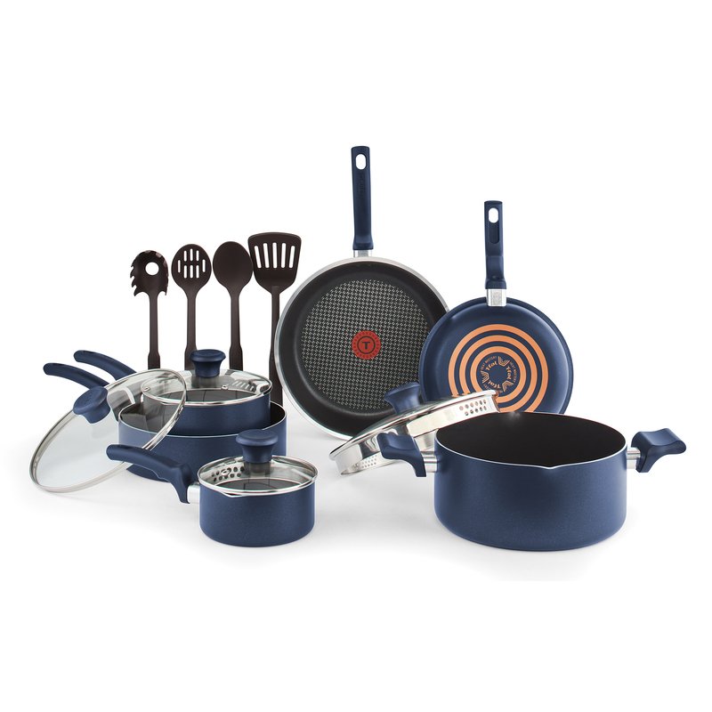 T-fal Cook And Strain 14-piece Non-stick Cookware Set