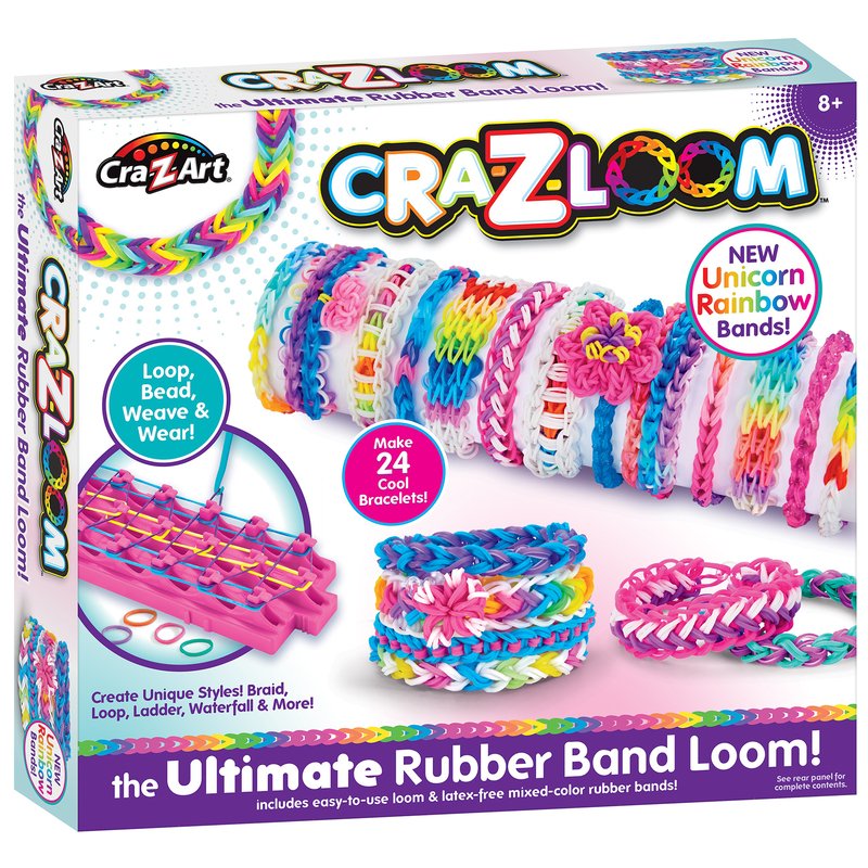 Cra-z Art Cra-z-loom Unicorn And Neon Rubber Band Bracelet-making