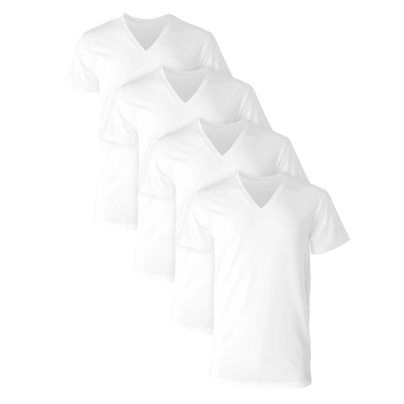 Hanes Men's Ultimate V-neck Tee 4-pack, Men's Undershirts