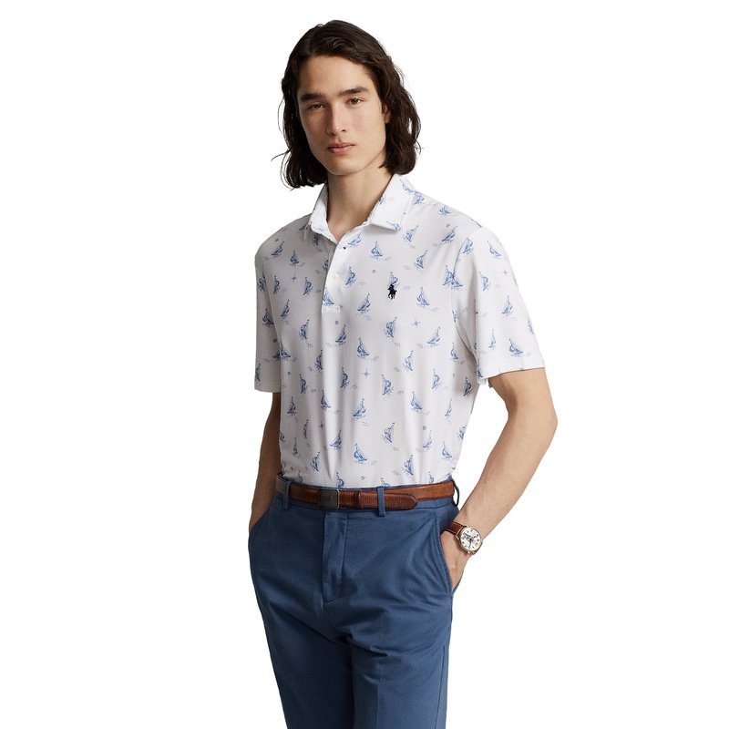 Polo Ralph Lauren Men's Short Sleeve Performance Polo Shirt, Casual &  Dress Button Down Shirts