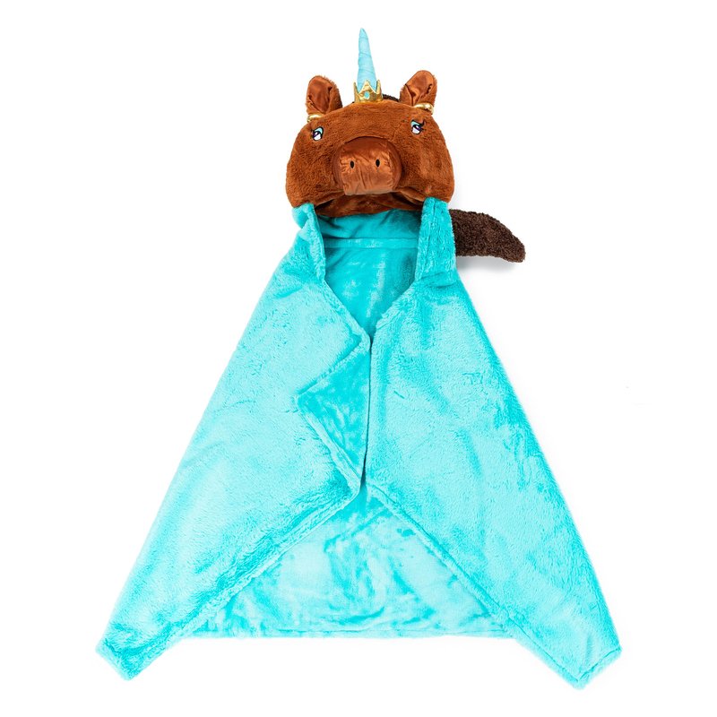 Jay Franco Afro Unicorn Hooded Blanket, Kids' Bedding