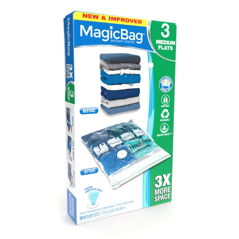 MagicBag Magicbag Large Vacuum Storage Bags, 2-Pack