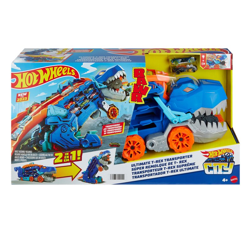 Hot Wheels® 2-in-1 City Ultimate Hauler T-Rex Transporter, Ages 4+