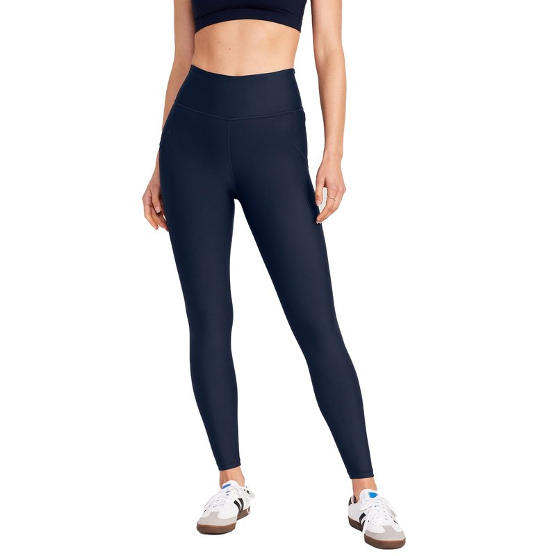 Old Navy Women's Powersoft 7/8 Pullover Pocket Leggings, Women's Active  Leggings & Tights