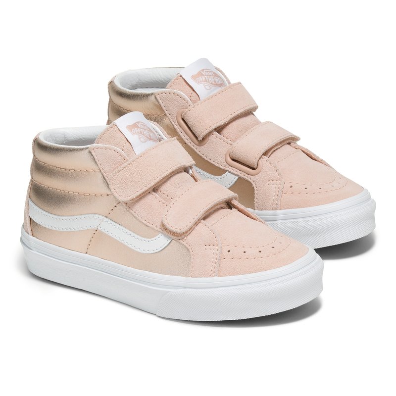 Girls metallic vans discount