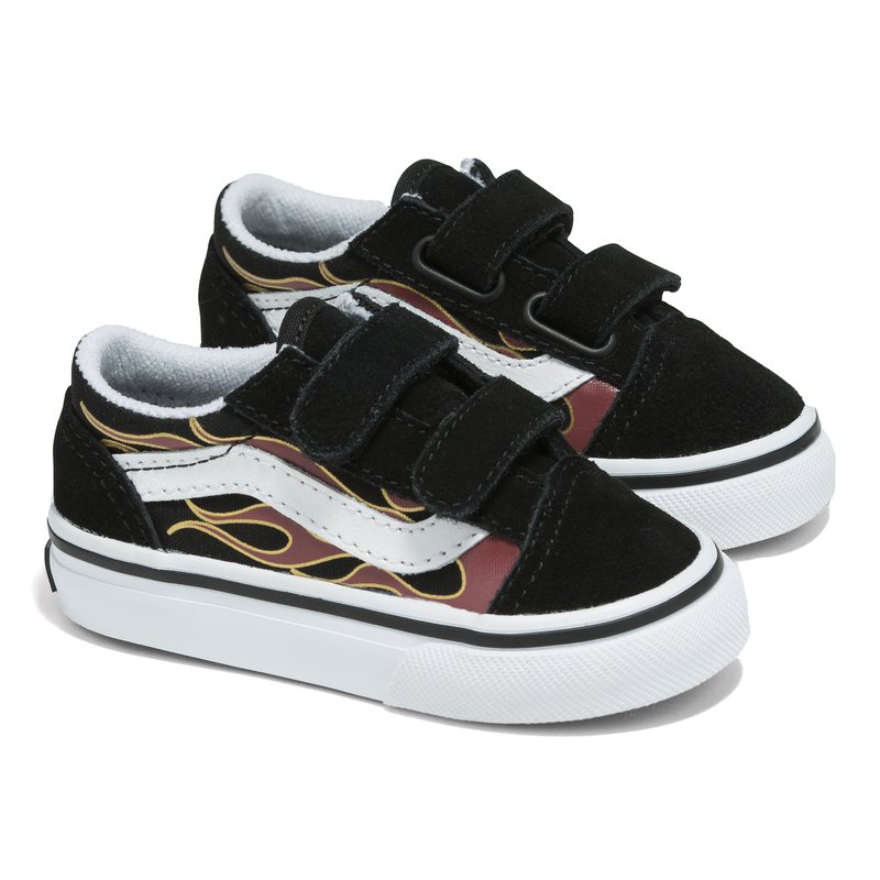 Vans Toddler Boys Old Skool V Metallic Flame Sneaker | Toddler Boys' Shoes  | Kids' - Shop Your Navy Exchange - Official Site