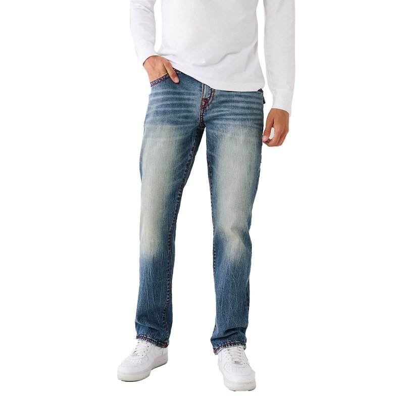 True Religion Men's Ricky Super Tall Flap Jeans, Men's Jeans