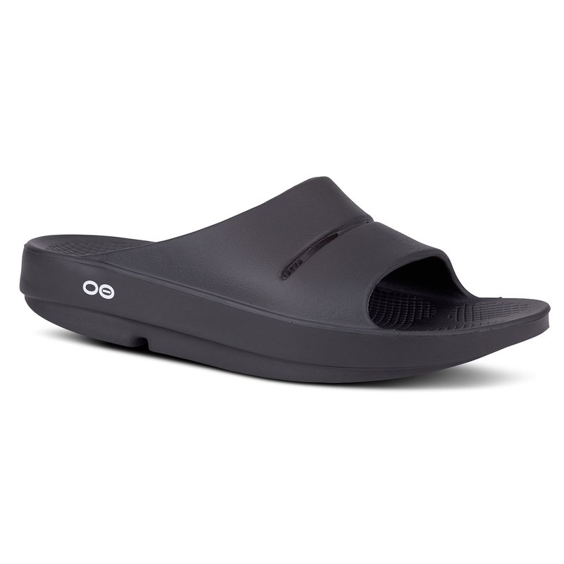 Oofos Ooahh Slide Men s Sandals Shoes Shop Your Navy