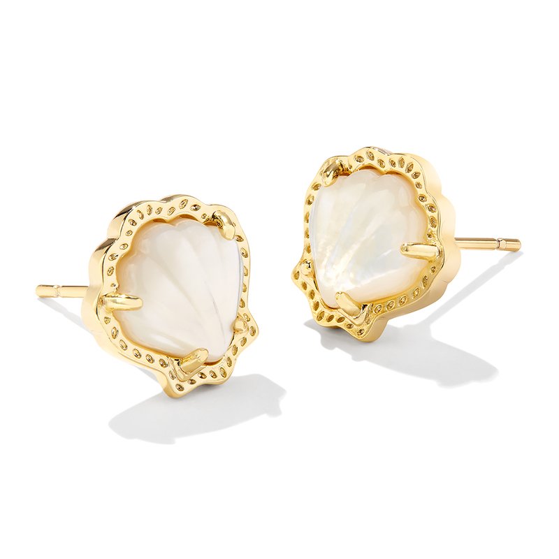 Kendra Scott Brynne Shell Stud Earrings Fashion Earrings Accessories Shop Your Navy Exchange Official Site