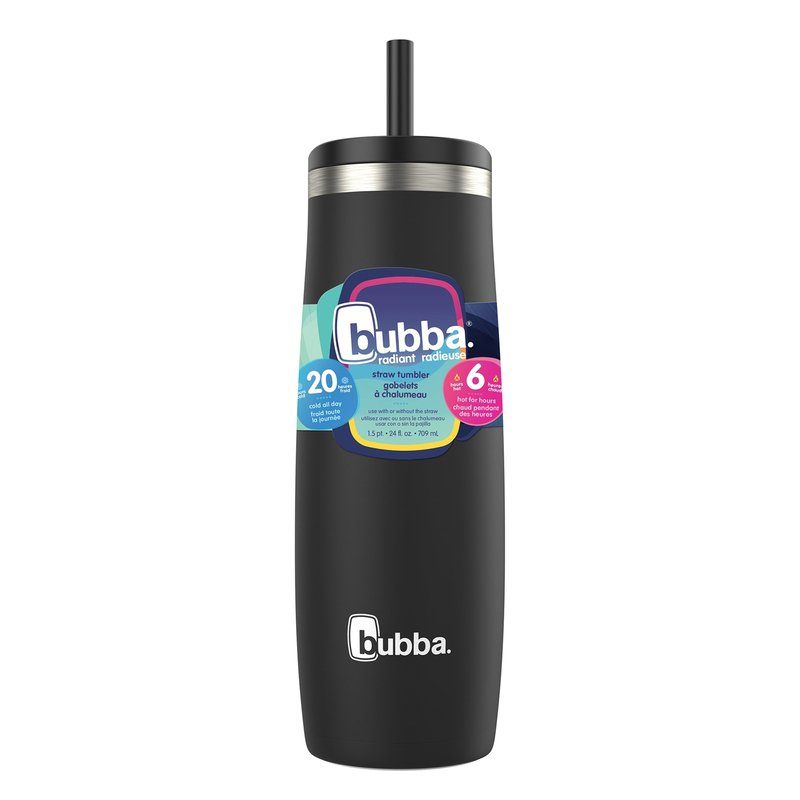 Butelka na wodę Bubba Radiant 40oz ze stali nierdzewnej – słomka typu pop-up, szczelna, utrzymuje napoje zimne przez 36 godzin