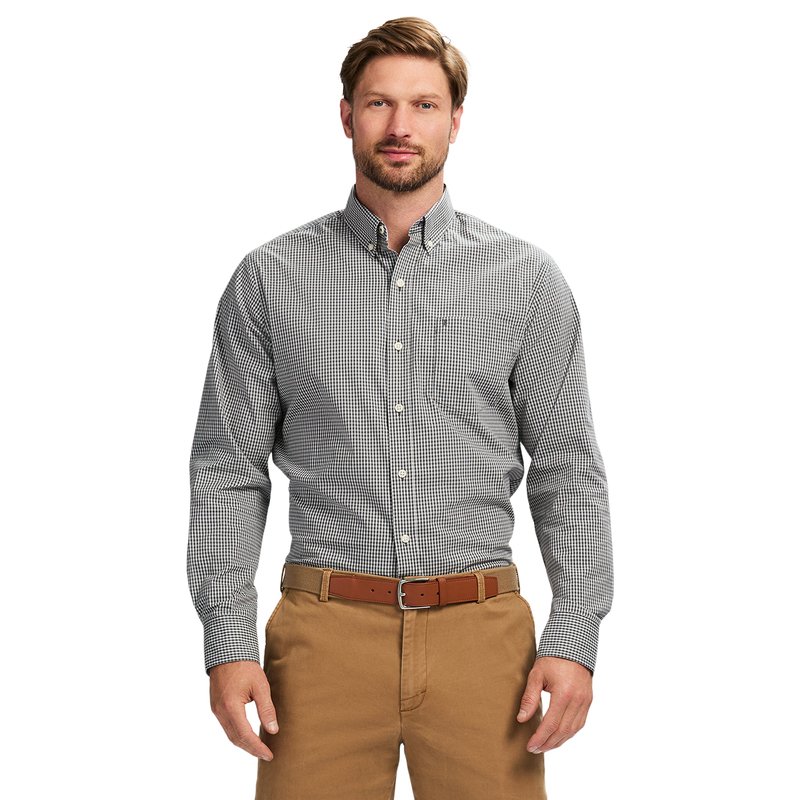 izod dress shirts slim fit Royal Texture L/S Button-down Dress Shirt - Izod Sportswear main image 1