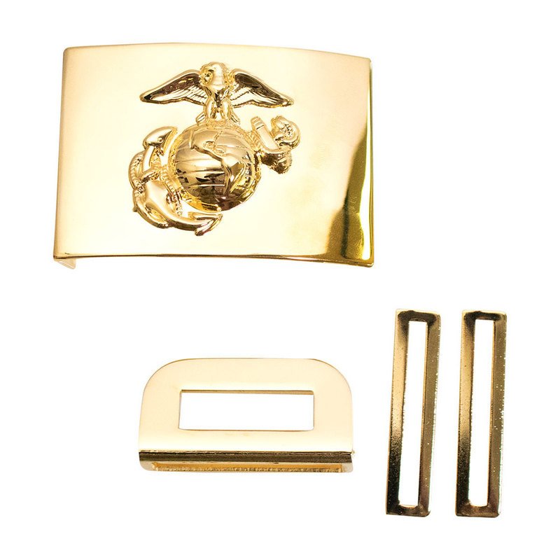 Vanguard Usmc Buckle Nco 2x3 With Emblem Hamilton Finish, Belts & Buckles