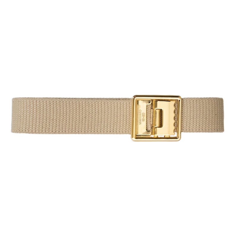 Vanguard Usmc Belt 44 Khaki Web With Anodized Open Face Buckle And Tip, Belts & Buckles