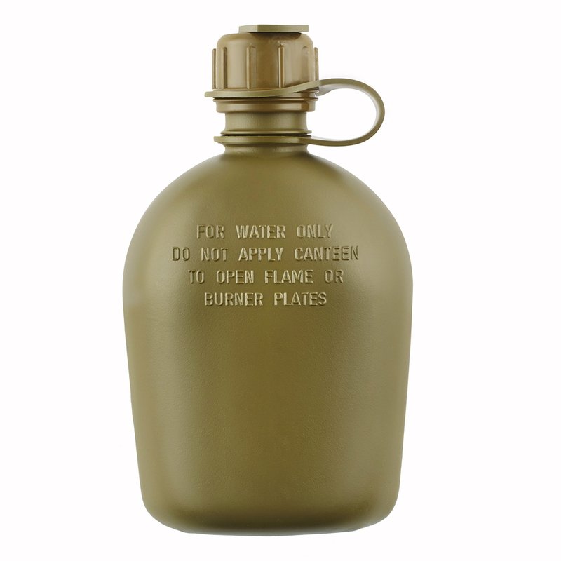 1 Quart Plastic Canteen Military Canteen Portable Military Water